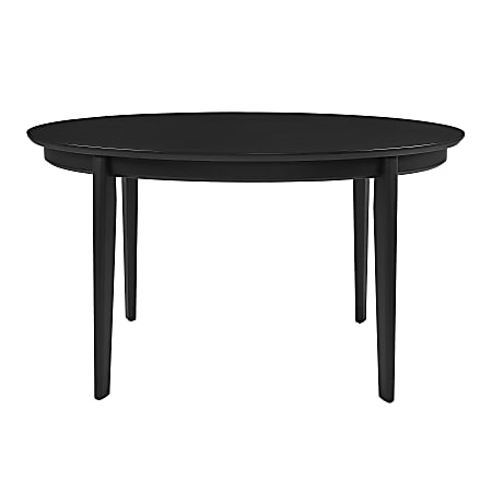 Eurostyle Atle Oval Dining Table, 30"H x 53-1/2"W x 33-1/2"D, Matte Black