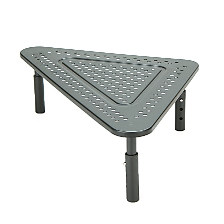 Mind Reader Triangle Monitor Stand Riser, 5 3/8"H x 21"W x 15"D, Black