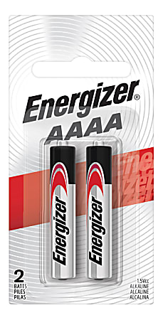 Energizer® Max® AAAA Alkaline Batteries, Pack Of 2