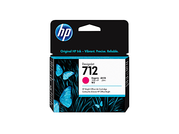 HP 712 DesignJet Magenta Ink Cartridge 3ED68A - Office Depot