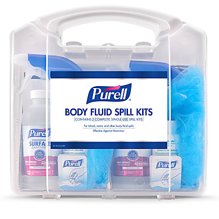 Purell® Body Fluid Single-Use Spill Kit, Pack Of 2