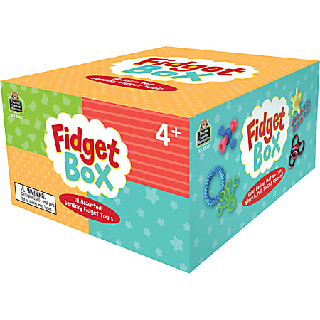 Teacher Created Resources Fidget Box, Multicolor, Set Of 18 Fidgets
