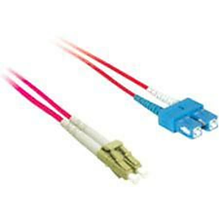 C2G-3m LC-SC 50/125 OM2 Duplex Multimode PVC Fiber Optic Cable - Red - Fiber Optic for Network Device - LC Male - SC Male - 50/125 - Duplex Multimode - OM2 - 3m - Red