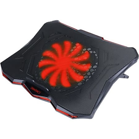 Enhance Cryogen 5 Laptop Cooling Pad (Red) - Upto 17" Screen Size Notebook Support - 1 Fan(s) - 800 rpm - 471.3 gal/min - Metal Mesh