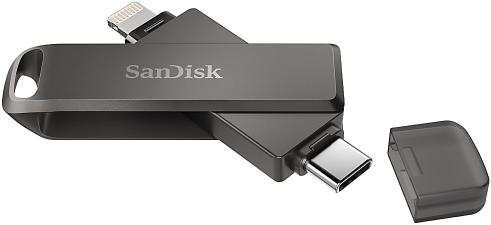 SanDisk iXpand Flash Drive Luxe For iPhone and USB Type C Devices
