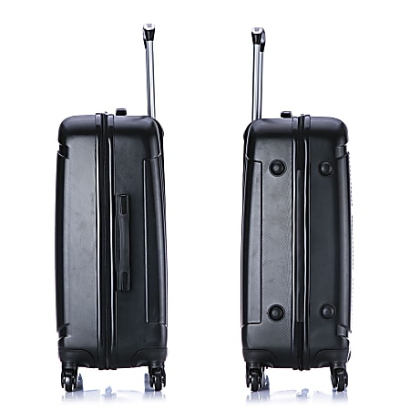 InUSA Pilot ABS Hardside Spinner Suitcase 29 38 H x 18 34 W x 11 716 D Black Office Depot