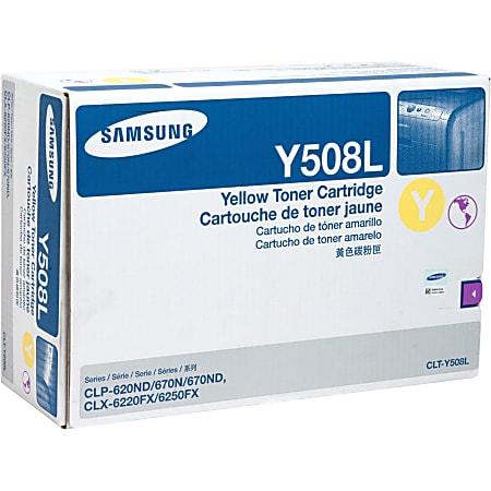 Samsung CLT-Y508L High Yield Toner Cartridge, Yellow
