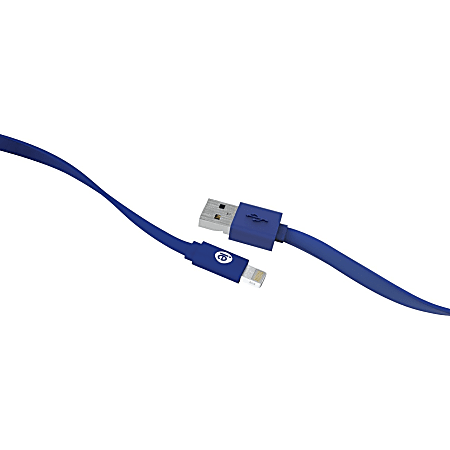 iEssentials Sync/Charge Lightning/USB Data Transfer Cable - 4 ft Lightning/USB Data Transfer Cable - First End: USB - Second End: Lightning - Blue