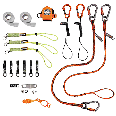 Ergodyne Squids 3184 Concrete Finisher Masons Tool Tethering Kit