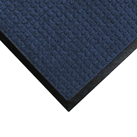 M+A Matting WaterHog Squares Classic Floor Mat, 3' x 5', Navy