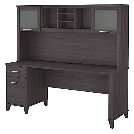 72 desk store with hutch