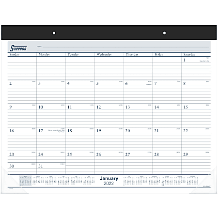 AT-A-GLANCE® Monthly Desk Calendar, 21-3/4" x 17", January To December 2022, ST2400