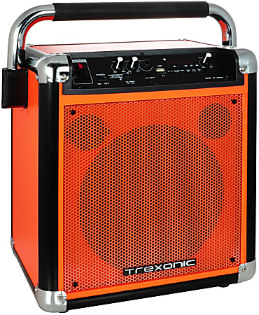 Trexonic Wireless Portable Party Speaker, Orange, 995109776M