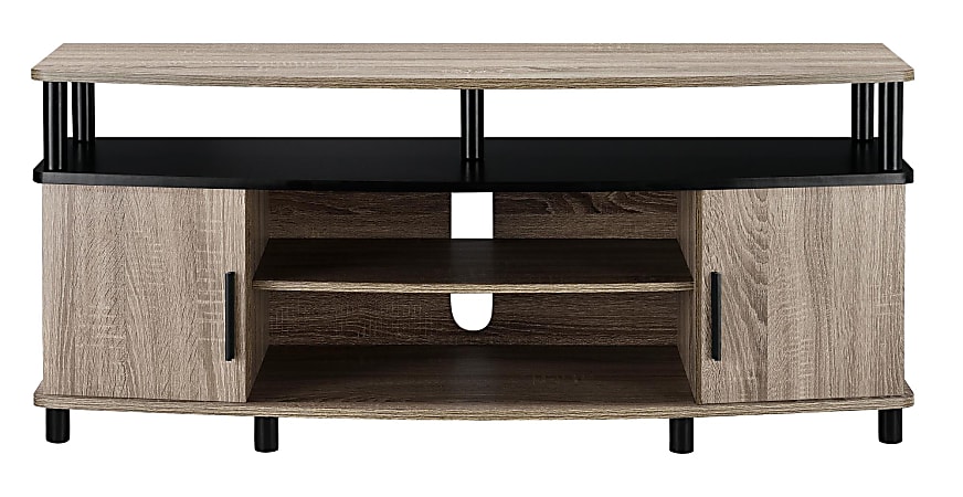 Ameriwood™ Home Carson TV Stand For Flat-Screen TVs Up To 50", Black/Sonoma Oak