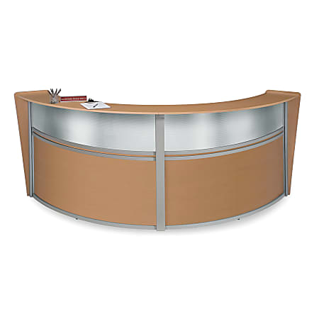 OFM Double-Marque Reception Station With Plexi, Maple