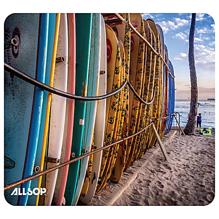 Allsop® Naturesmart Mouse Pad, 8" x 8-3/4", Surfboards