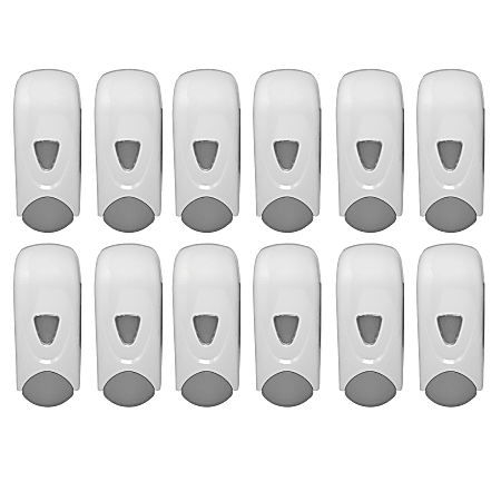 Genuine Joe Foam-Eeze Foam Soap Dispenser - Manual - 1.06 quart Capacity - White, Gray - 12 / Carton