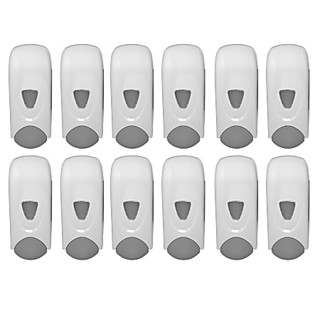 Genuine Joe Foam-Eeze Foam Soap Dispenser - Manual - 1.06 quart Capacity - White, Gray - 12 / Carton