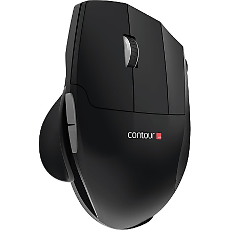 Contour Unimouse - Mouse - ergonomic - infrared - 7 buttons - wireless - 2.4 GHz - USB wireless receiver - slate