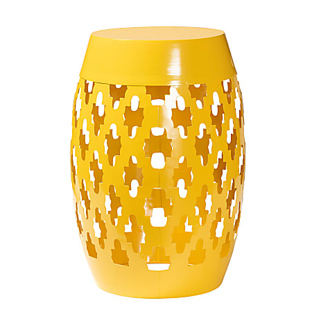 Baxton Studio Branson Outdoor Side Table, Yellow