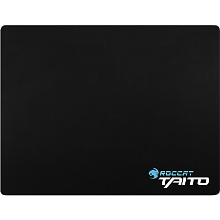 ROCCAT TAITO - SHINY BLACK GAMING MOUSEPAD, KING-Size 3mm - Heat-treated Nano Pattern - 15.7" x 12.6" Dimension - Shiny Black - Woven, Rubber Back, Cloth - Heat Resistant