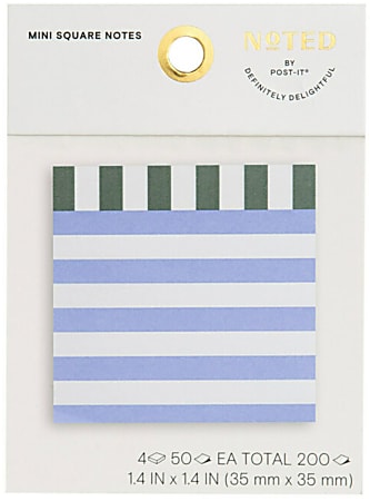 Noted By Post-it® Square Notes, 100 Total Notes,