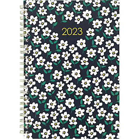 Office Depot® Brand Weekly/Monthly Planner, 5" x 8", Floral, January To December 2023, OD500290