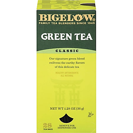 Bigelow® Classic Green Tea Bags, Box Of 28
