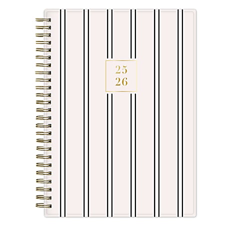 2025-2026 Blue Sky Weekly/Monthly Academic Planner, 5-7/8" x 8-5/8", Laine Frosted, July 2025 To June 2026, 152379