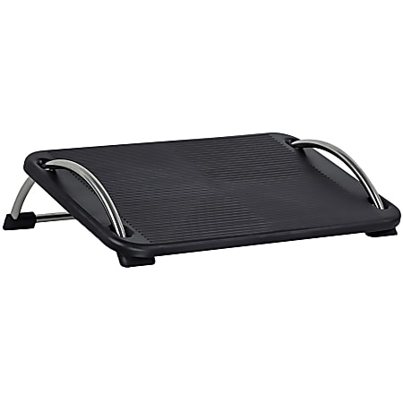 Mount It Tilting Under Desk Footrest 17 x 11 Black Office Depot
