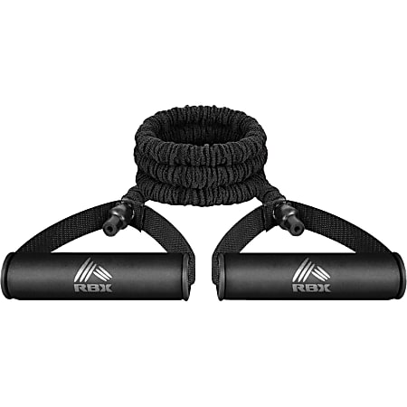 RBX 59-Inch Women's Medium Bungy Resistance Band - Black
