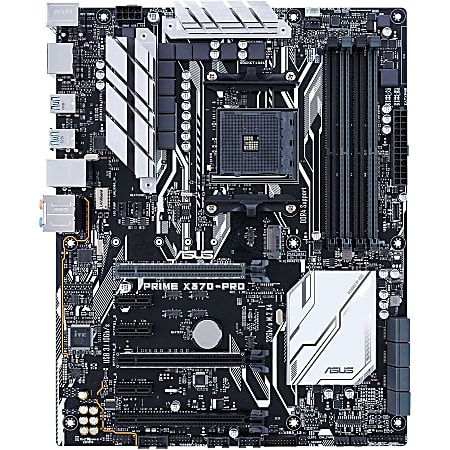 Asus Prime X370 PRO Desktop Motherboard AMD Chipset Socket AM4 64 GB DDR4 SDRAM Maximum RAM UDIMM DIMM 4 x Memory Slots Gigabit 6 x USB 3.0 Port 2 x USB