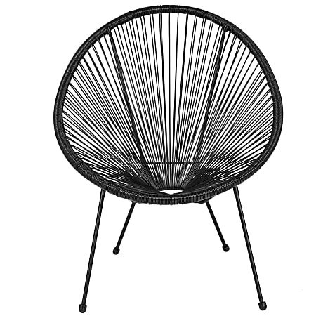Flash furniture valencia oval comfort series take ten white deals rattan lounge chair