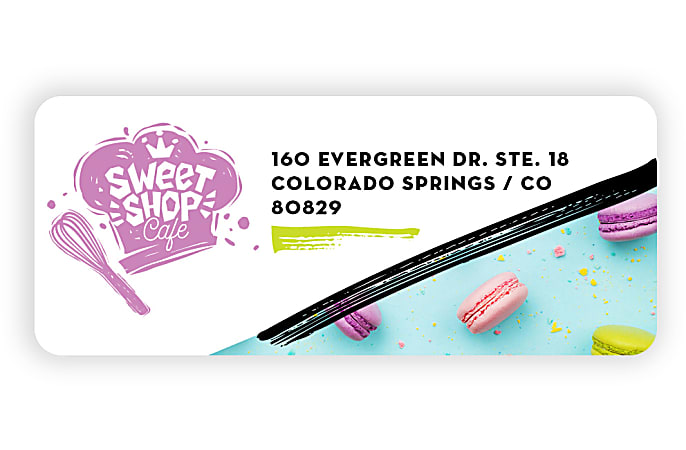 Custom Full-Color Printed Labels And Stickers, Rectangle, 1-1/4” x 3”, Box Of 125 Labels