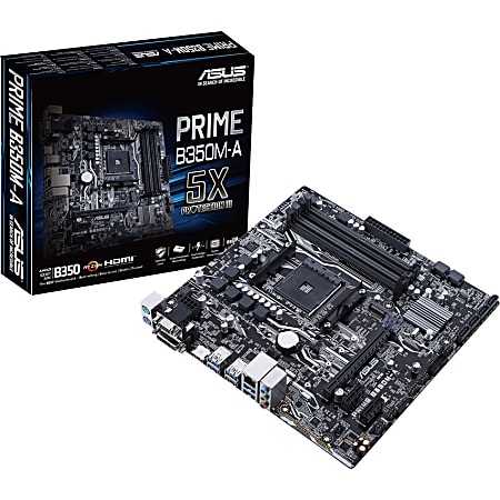 Asus Prime B350M ACSM Desktop Motherboard AMD Chipset Socket AM4