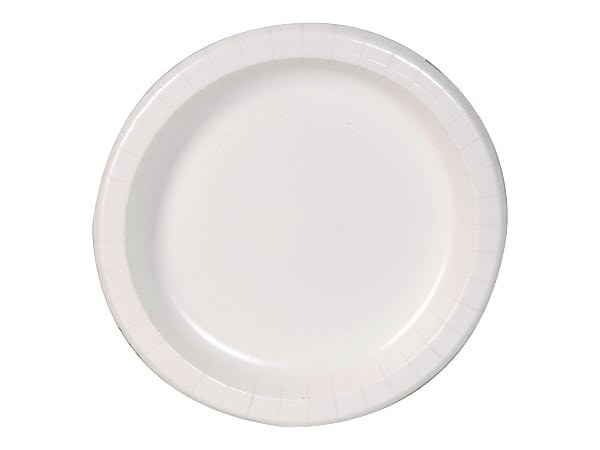 Dixie Basic - Plate - Size 8.5 in - disposable - white (pack of 500)