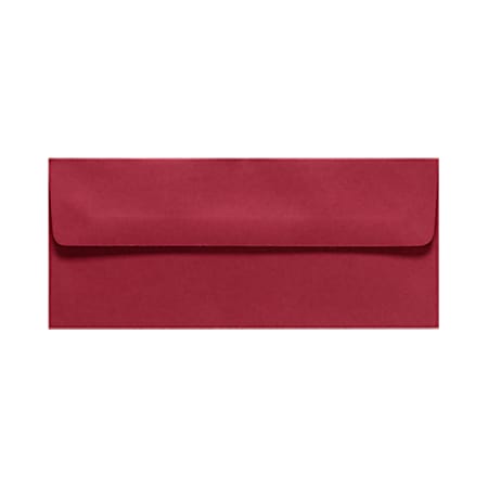 LUX #10 Envelopes, Peel & Press Closure, Garnet Red, Pack Of 250