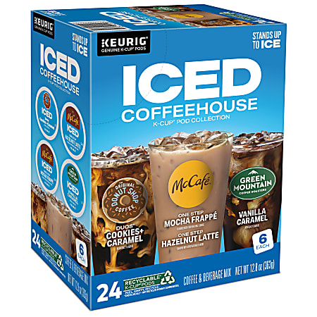 Keurig ICED Coffeehouse K Cup Pod Collection Variety Pack Box Of