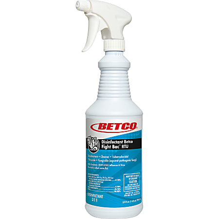 Fight Bac RTU Disinfectant, Citrus Floral Scent, 32 oz Spray Bottle, 12/Carton