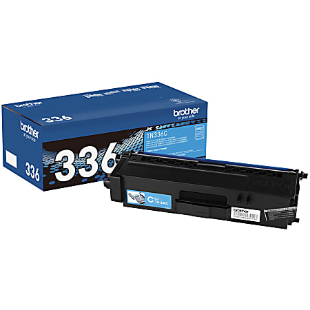 Brother® TN-336 High-Yield Cyan Toner Cartridge, TN-336C