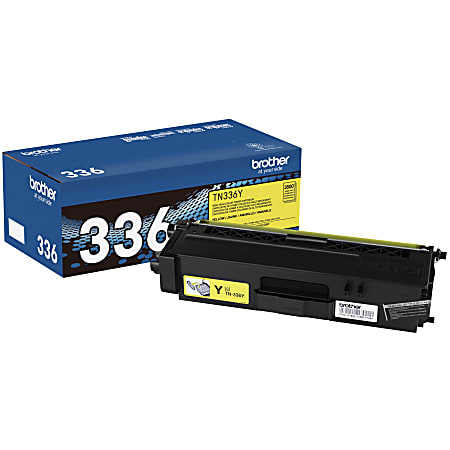 Brother® TN-336 High-Yield Yellow Toner Cartridge, TN-336Y