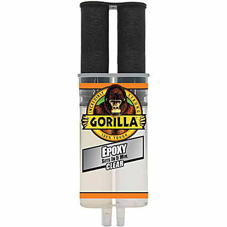 Gorilla Glue Epoxy Clear Glue - 0.85 oz - 1 Each - Clear Gorilla Glue Epoxy Clear Glue - 0.85 oz - 1 Each - Clear
