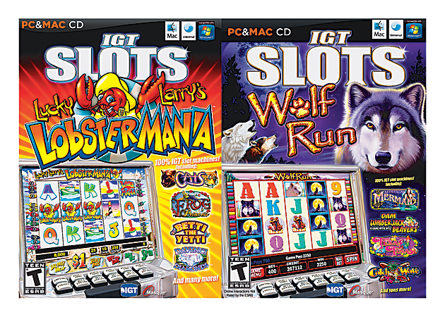 IGT Slots Lucky Larry's Lobstermania And Wolf Run, For PC And Apple® Mac®, Traditional Disc