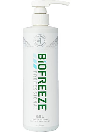 Biofreeze Professional Cold-Therapy Pain Relief Gel, 16 Oz, Case of 24 Bottles