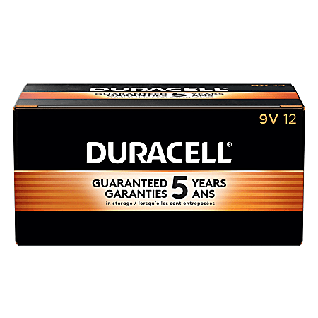 Duracell 9-Volt CopperTop Batteries, Sold as 1 Box, 12 Each per Box Duracell 9-Volt CopperTop Batteries, Sold as 1 Box, 12 Each per Box