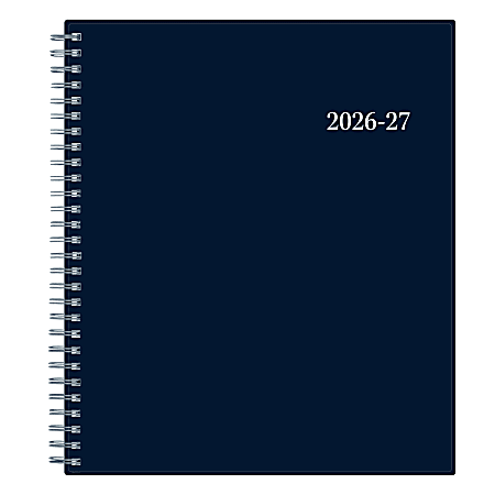 Planning Calendar BS Collegiate Navy PP 8x10 AY26–27 Monthly
