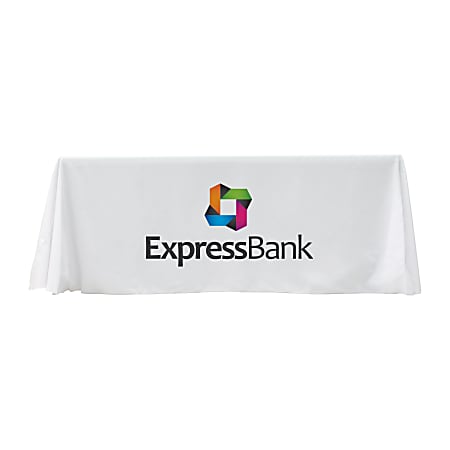 Custom Full-Color Standard Table Cover, 1 Imprint, 8'