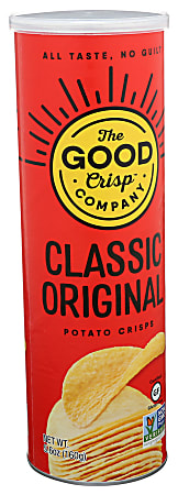 The Good Crisp Company Potato Crisps, Classic Original, 5.6 Oz, Total Qty 8