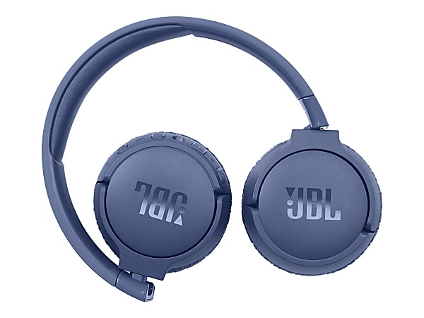 JBL Tune 660NC Wireless On Ear Headphones Blue - Office Depot
