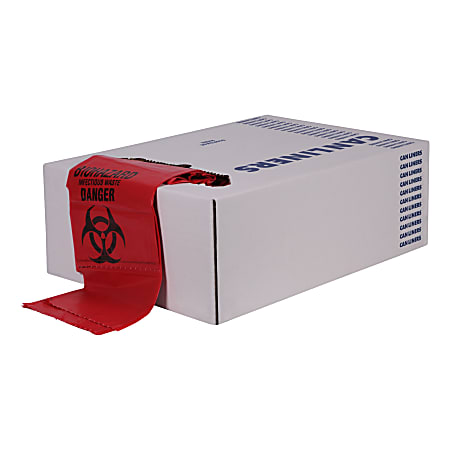 Heritage Healthcare Infectious Waste Can Liners 30 Gallons Red 250 ...